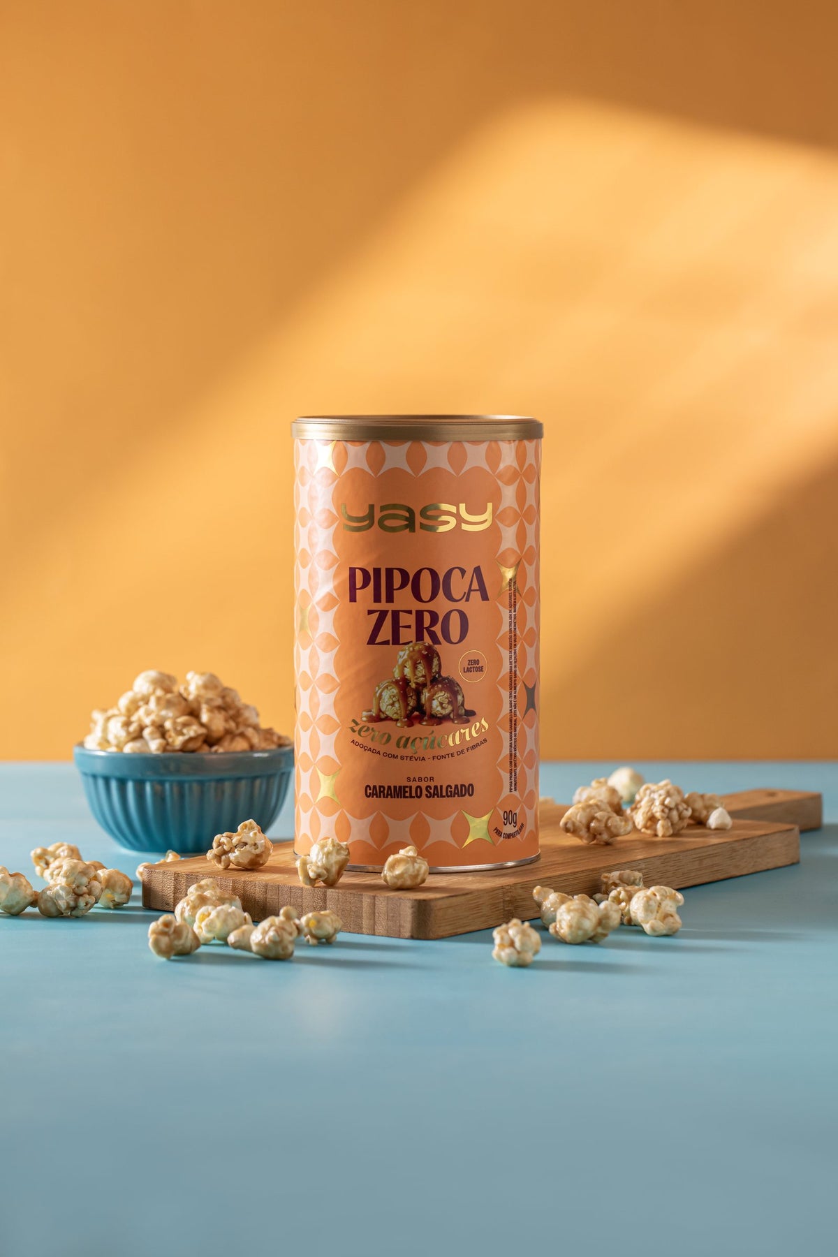 Pipoca Zero YASY, kit 2 Chocolate Belga + 1 Caramelo Salgado